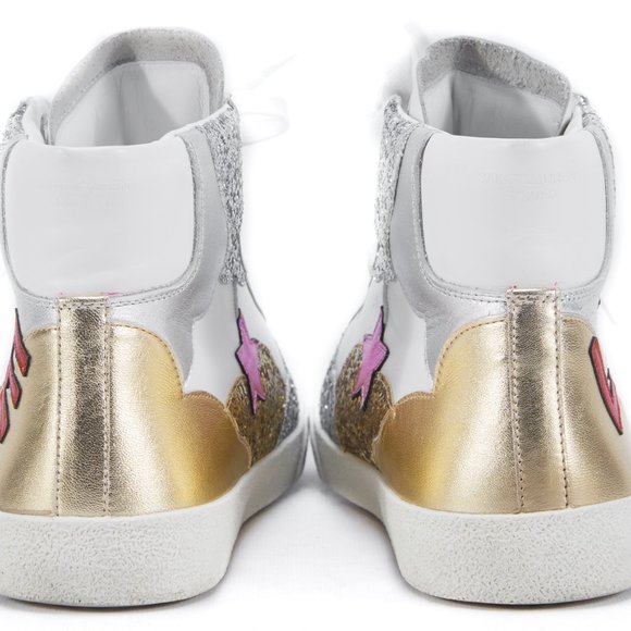 SAINT LAURENT LOVE SNEAKERS SIZE 38 - Picture 3 of 5